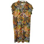 C&C California C&C linen tropical collared midi dress M Photo 1