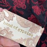 Band of Gypsies BLACK LACE & RED EMBROIDERED FLORAL DESIGN BODYSUIT SIZE SMALL Photo 4