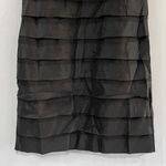 Lucy Paris New Lucy & Co Ruffle Spiral Sleeveless Tiered Mini Dress Black Nude Photo 13