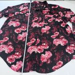 Torrid  Madison Pink Floral Georgette‎ Button Up Long Sleeve Blouse Size 4X Photo 9