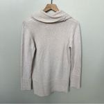 Calvin Klein  Tan Beige Cowl Neck Casual Knit Ribbed Sweater Size Medium Photo 3