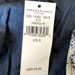 American Eagle NWT AEO Floral Crop Tank Top in Blue Photo 6