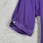 HeartSoul Shirt Juniors Large Purple Babydoll Satin Ruffle Vintage 2000s Y2K Purple Size undefined Photo 4