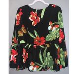 Cha Cha Vente Red and Black Floral V Photo 2