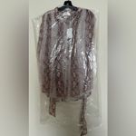 Zimmermann NWT  snake print waist tie blouse size 1 Photo 9