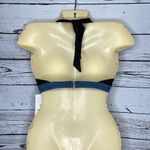 Athleta  NWT 32 B/C Black - Border Print Halter Strap Underwire Bikini Swim Top Photo 1