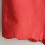 J.Crew J. By  Coral/Salmon Solid Pencil Skirt with Scalloped Hem, Size 4 Photo 12