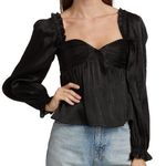 ASTR THE LABEL Irene Babydoll Top Black Medium Photo 0