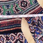 Flying Tomato off Off On Shoulder Top Boho Aztec Print Women's Size Small Photo 2