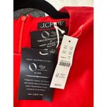 J.Crew  Long-Sleeve Shift Dress Red Stretch Luxe Velvet Size 2 NWT Holiday Dress Photo 4