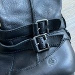 Born Lewisa knee high black stacked heel leather boots Size 7 Photo 3
