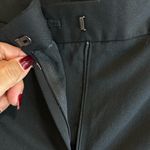 346 Brooks Brothers stretch Women's Elegant Black Wide Leg Trouser.98%wool Size 12 Photo 7