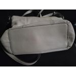 Sanctuary Handbag Gray Leather Satchel Purse Crossbody Bag Tassel Photo 4