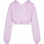 For Love & Lemons Josie Cropped hoodie sweatshirt victoria’s secret lavender Photo 0