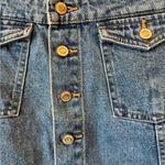 ZARA  TRF Button-Front Raw Edge‎ Denim Skirt large size 30 Photo 2