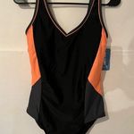 Halcurt Women Sport Bathing Suit Tummy Control Swimmer 1 Piece Swimsuits Black Size M Photo 0