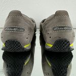 Eddie Bauer Y2K Grey Neon Green Suede Christine Sporty Slip On Ballet Flats Photo 5