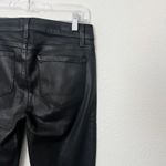 Paige [] Black Fog Luxe Coated Denim Mid Rise Verdugo Ultra Skinny Jeans Size 28 Photo 6