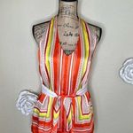 Ann Taylor ’s NWT White, Orange, Yellow & Gray Halter Tank Top Size 6 Photo 0