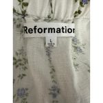 Reformation  Maui Floral Cottage Linen Halter Mini Dress Size Large Photo 2