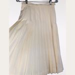 Ellen Tracy Vintage 80’s Retro ILGWU Soft Yellow Accordion Pleated MIDI Skirt 8 Photo 1