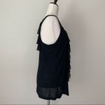 Isabella Rodriguez Black Ruffle Front & Back Women’s Top Photo 5