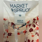 Market & Spruce  floral keyhole spaghetti strap tank NWT Photo 1