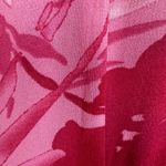 Adrianna Papell  Pink Floral 100% Silk Midi Dress‎ Size 8 Party Wedding Cocktail Photo 6