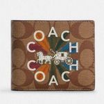  3  In 1 Wallet In Signature Canvas With Coach Radial Rainbow c6783 Photo 0