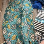 MINKPINK  Turquoise Floral Slit Maxi Skirt size M Photo 9