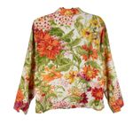 Coldwater Creek  Cotton Floral Button Up Jacket Medium Photo 1