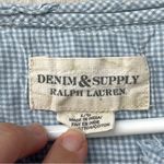 Ralph Lauren Denim.& Supply Top gingham pintuck long sleeve womens Blue (large) Photo 1