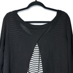 Torrid  Black Open‎ Back Sweater Layered Over Black/White Tank #10254291 1/1X Photo 6