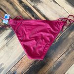 LA Hearts NWT L.A Hearts Burgundy Red Tie Bikini Bottom XL Photo 2