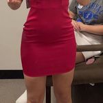 Dillard's Pink Satin Semi-Formal Dress Photo 0