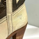 Frye Vintage ‎ Western Leather Metallic Cowgirl Boots Womens 6.5B Photo 6