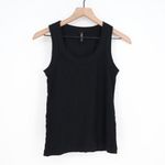 American Giant Classic Rib Tank Top Black Racerback Size Medium Made in USA Photo 1