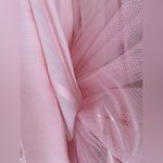 Vintage Handmade Pink Ruffle Neckline Tulle Dress Photo 2