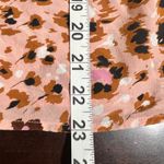 Paige  Women's Silk Cami Top Cream Tan Camel Floral Print Sleeveless S Photo 10