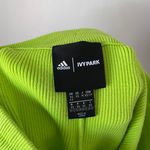 Ivy Park Adidas x 3 Stripe Knit High Rise Jogger Pants Solar Slime Green Photo 4