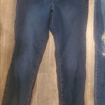 Liz Lange  Maternity Dark and Distressed Blue Skinny Jeans And One Straight Photo 0