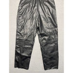 H&M Women's  Black Leather Pants Size 10 Photo 2