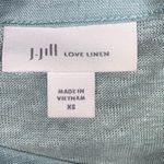 J.Jill love linen top Womens XS Pale Aqua Round Neck Photo 6