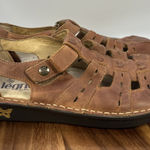 Alegria  Pesca Fisherman Sandals Shoes Brown Leather Comfort Women's 38 US 8-8.5 Photo 0