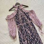 Self Portrait $615 NWT Self-Portrait Printed Frill Balloon Sleeve Pleated Maxi Dress Photo 8