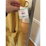 Kasper  Women's Yellow Cap Sleeve Belted Dress Size 8 Photo 4