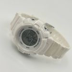 Women’s White Digital Sports Watch WR St. Steel 35mm Working New Battery Photo 6