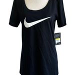 Black Logo Nike Dry Athletic T-Shirt Women's Size Small NWT | 70-47 Photo 0