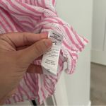 Rails  Striped Pink White Jamie Kokomo Stripe Button Down Short Sleeve Top linen Photo 3