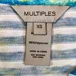Multiples NWT  Missy Seaside Multicolor Layered Floral 3/4 Sleeve Blouse XS Photo 7